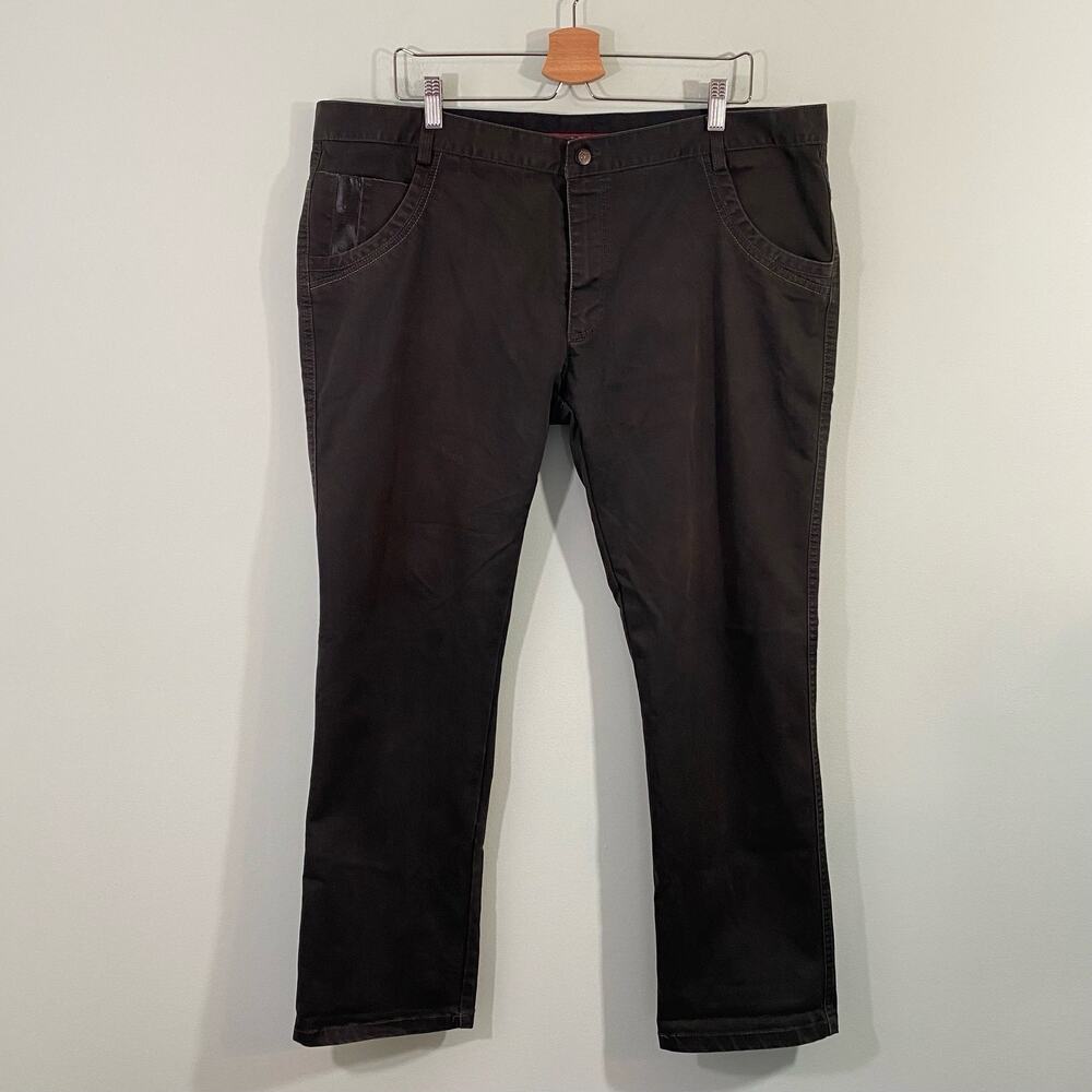 Barabas Italy Men's Brownish Green Handcrafted Straight Leg Pants Size 40